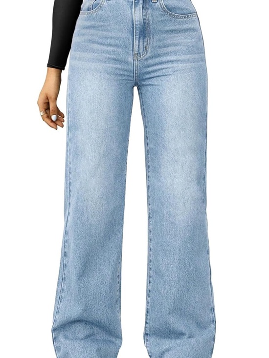 Denim - Women’s Light Blue Denim Jeans High Waisted Boyfriend Jean